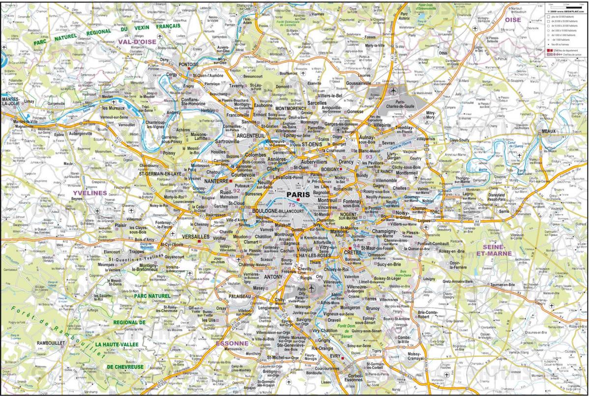 Paris road map