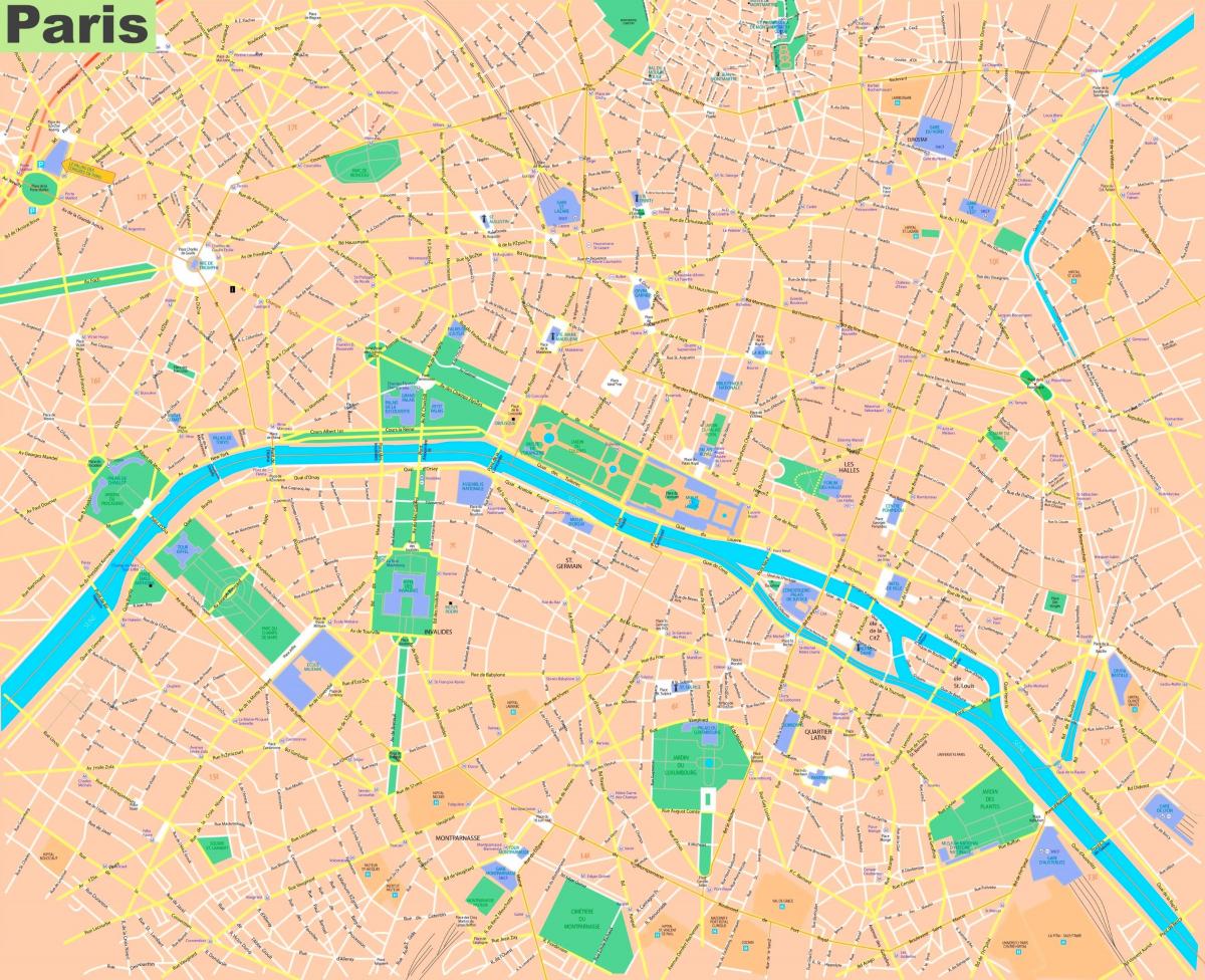 street map of Paris France