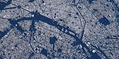 Map of aerial Paris