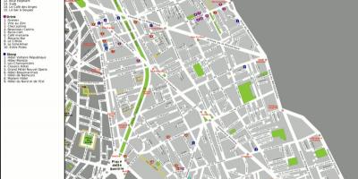 Paris bastille map