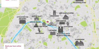Map of louvre Paris 