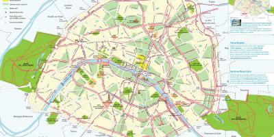 Paris bike routes map