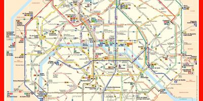 Map bus Paris