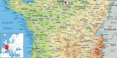 Map of Paris country