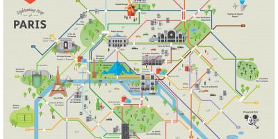 Places to visit Paris map