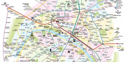 Map of things to see in Paris