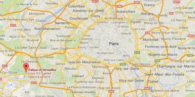 Map of versailles Paris