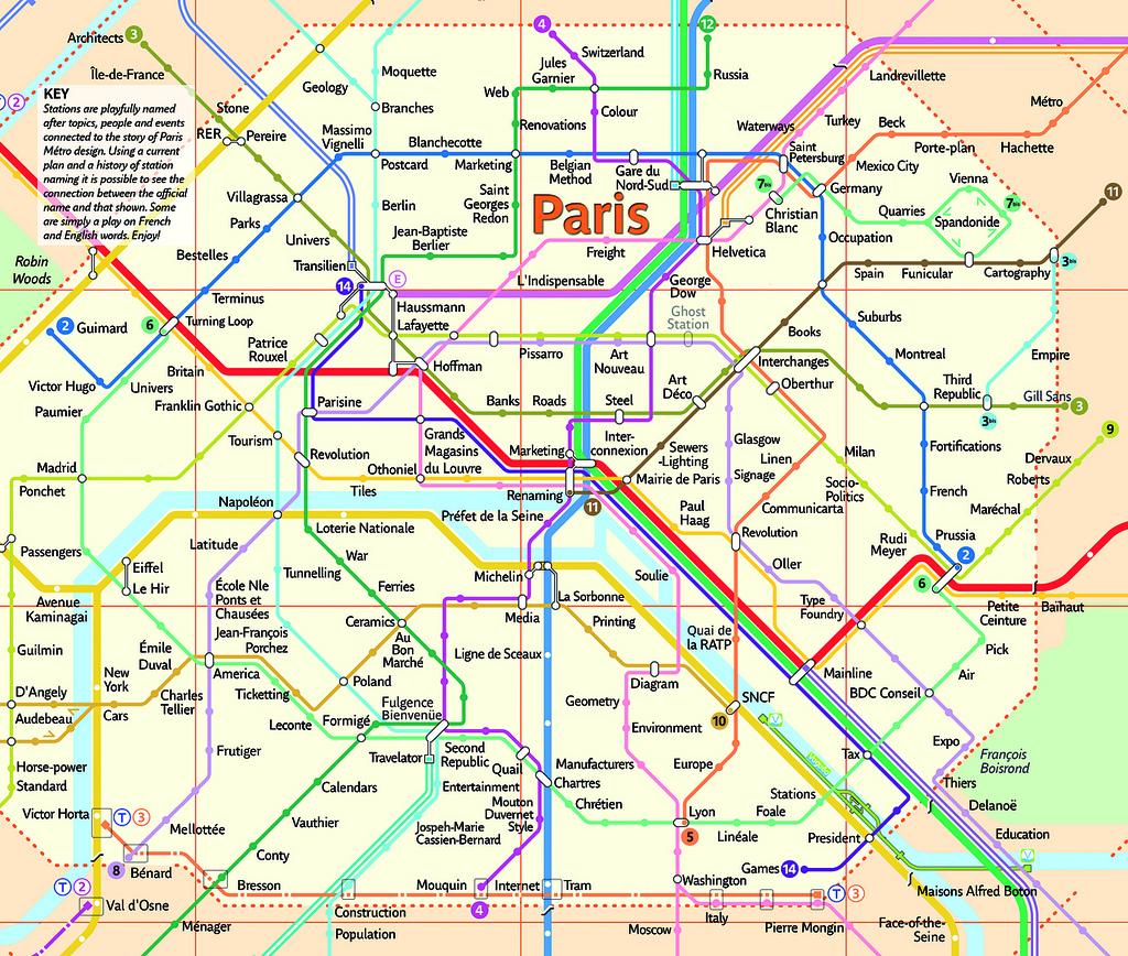 Paris metro map high resolution - Paris metro system map (Île-de-France ...