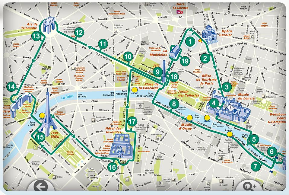 Paris Walking Map 