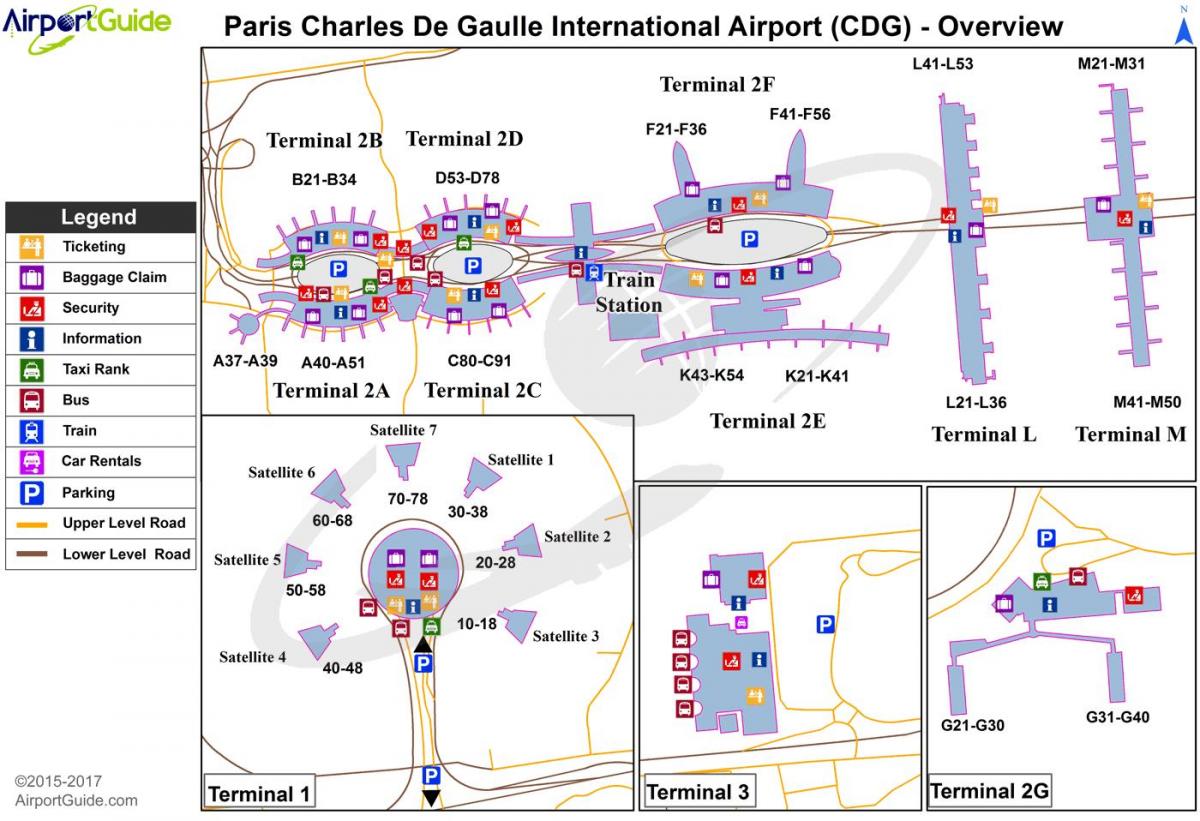 Cdg airport terminal map - Charles de gaulle airport terminal map (Île ...