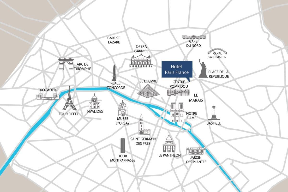 Map of gare du nord