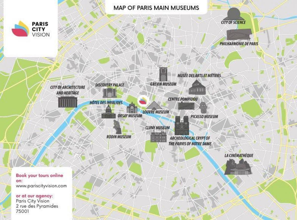 Map of louvre Paris 