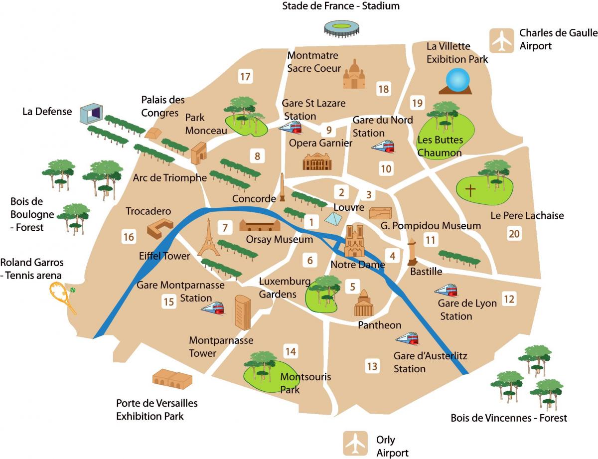 Montmartre Shopping Map Map Of Montmartre Shopping Le De France   Montmartre Shopping Map 