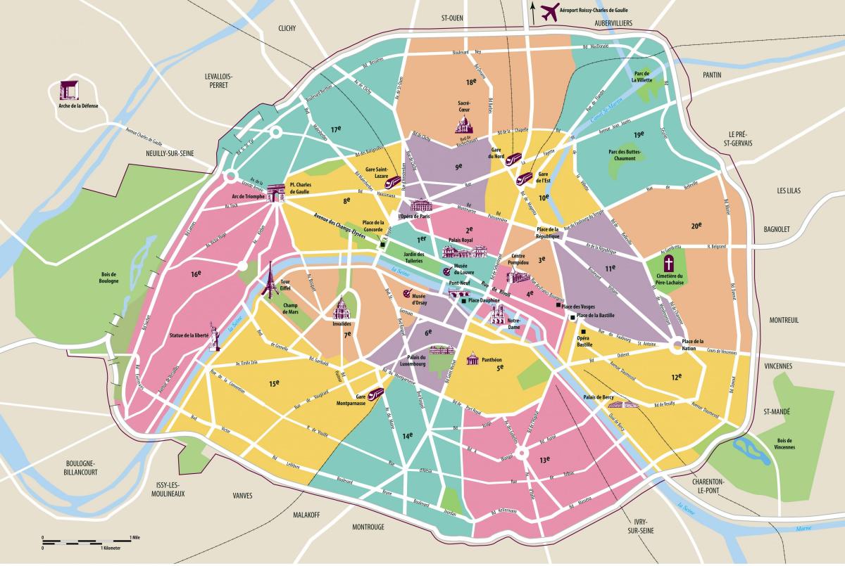 city map Paris