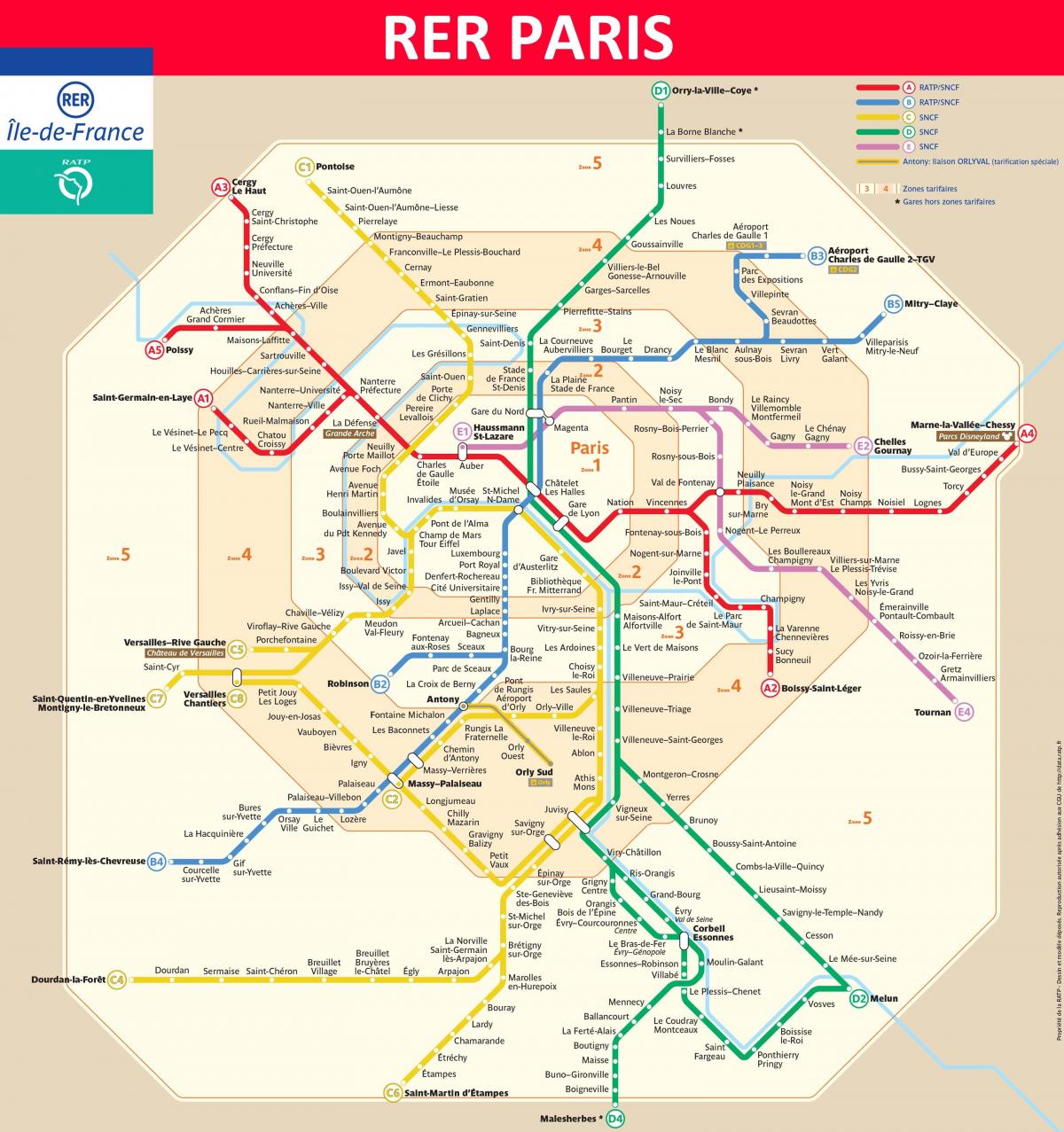 France rer map