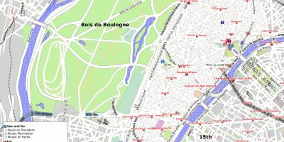 Map of 16 arrondissement Paris 