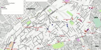 Map of 17th arrondissement Paris