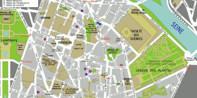 Map of 5th arrondissement Paris