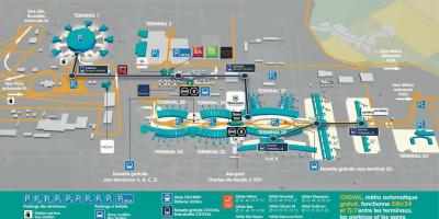 Paris charles de gaulle airport map