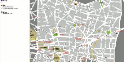 Map of opera Paris