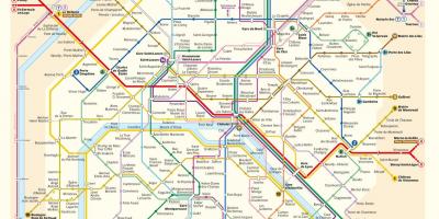 Metro de Paris map