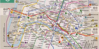Paris train line map