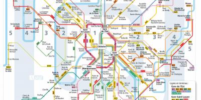 Map of Paris night bus