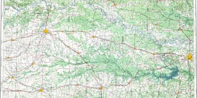 Topographic map of Paris
