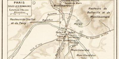 Map of roman Paris